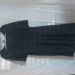 RABBIT RABBIT RABBIT DESIGNS black stretch lace size 16 dress boat neck style